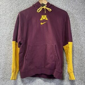 Minnesota‎ Golden Gophers Hoodie Mens Medium Red NCAA Football Nike Sweatshirt